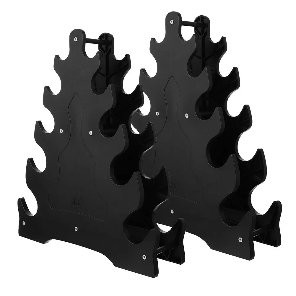 

2Pcs Heavy Duty Plastic Dumbbell Rack for Home Gym Strength Training Dumbbell Storage Stand Weight Holder Rack for Dumbbells