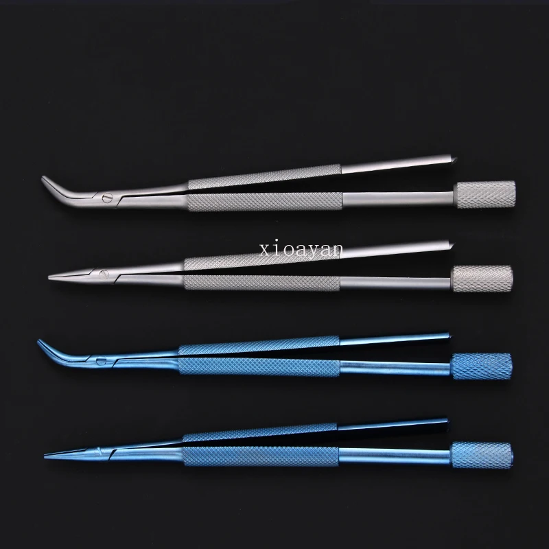 Ophthalmic microinstruments blade holder Fixed blade needle clamp Stainless steel titanium alloy tool