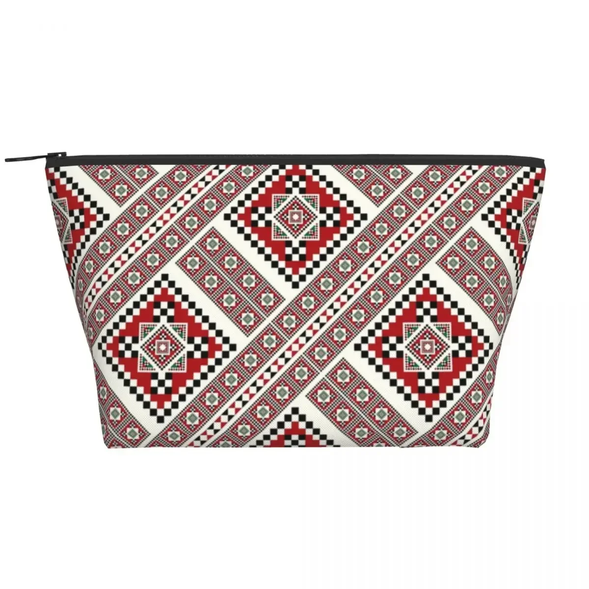 

Traditional Romanian Towel Model Corners Travel Cosmetic Bag for Women Makeup Toiletry Organizer Lady Storage Dopp Kit