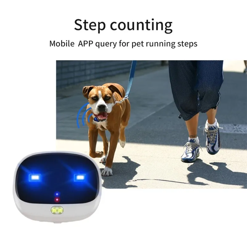 Rastreador de mascotas 4G para perros y gatos, buscador de sonido con luz inteligente IP67, Collar antipérdida resistente al agua con aplicación gratuita, seguimiento GPS en tiempo Real