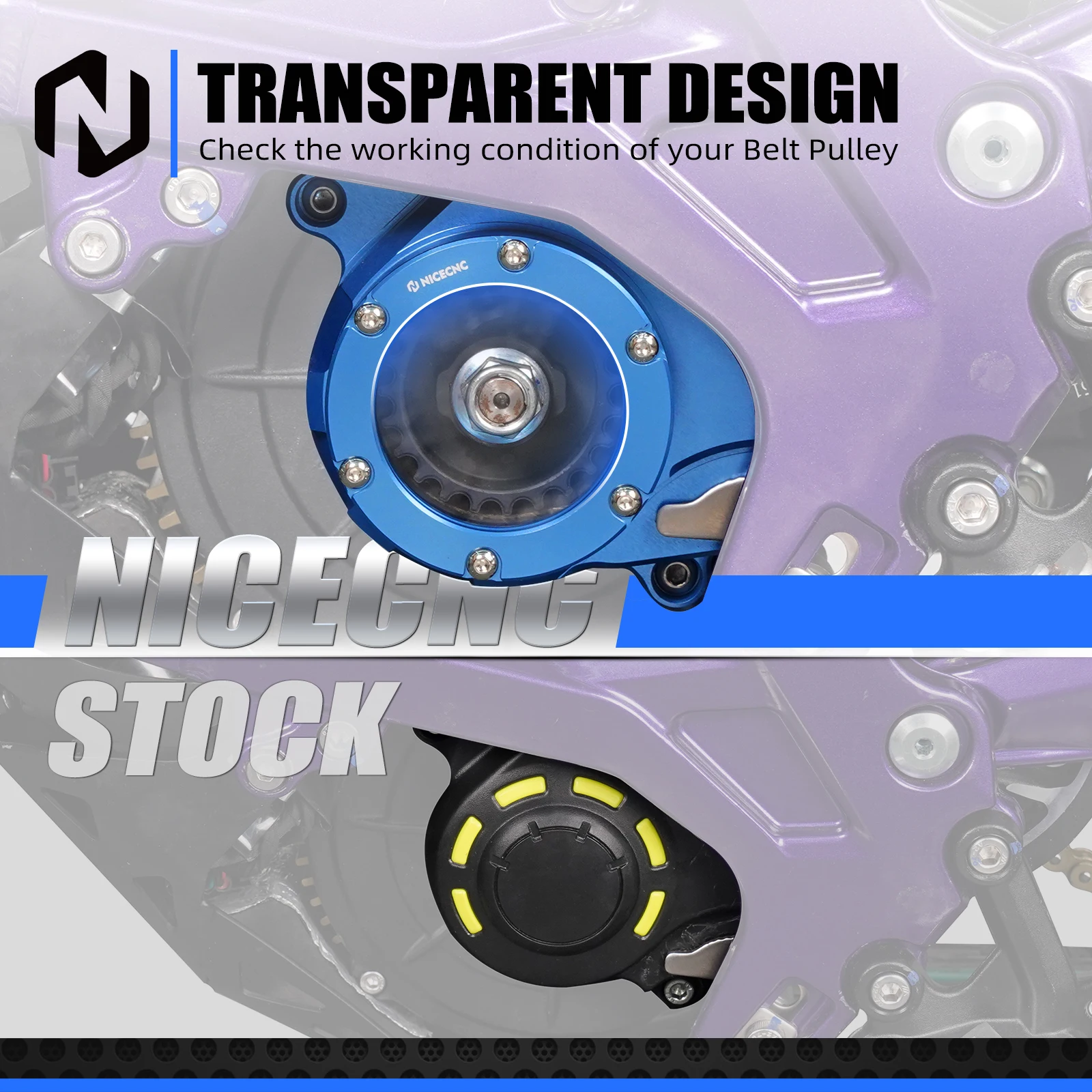 NICECNC Primary Belt Pulley Nut Screw Motor Belt Pulley Cover Protector For Sur-ron Surron Light Bee X S L1E Segway X160 X260