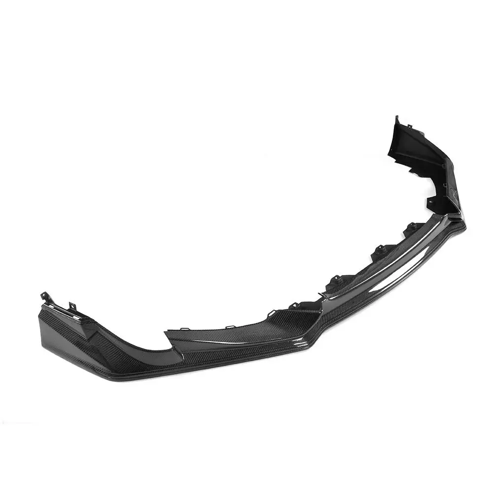 Car Head Front Bumper Lip Spoiler For Honda Civic Type R 2015 2016 Front Bumper Lip Chin Spoiler Protector Carbon Fiber