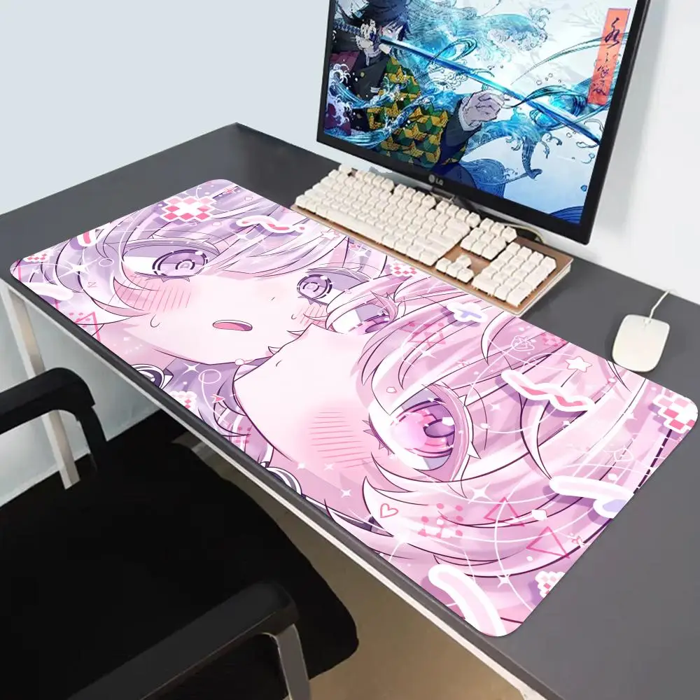 

HYBXAXC Kawaii Cute Anime Girls Maximalist Mouse Pad Non-slip Rubber Gamer Balance Computer Mat Decoracion Deskmat Laptop Large