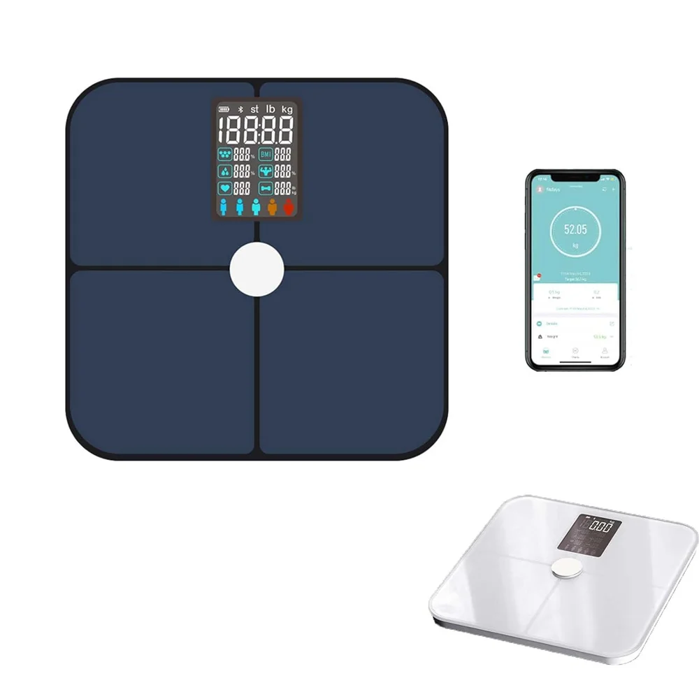 

Smart Scale Pro цифровые весы для ванной комнаты, Wi-Fi, Bluetooth, измерение веса, пульса, жира