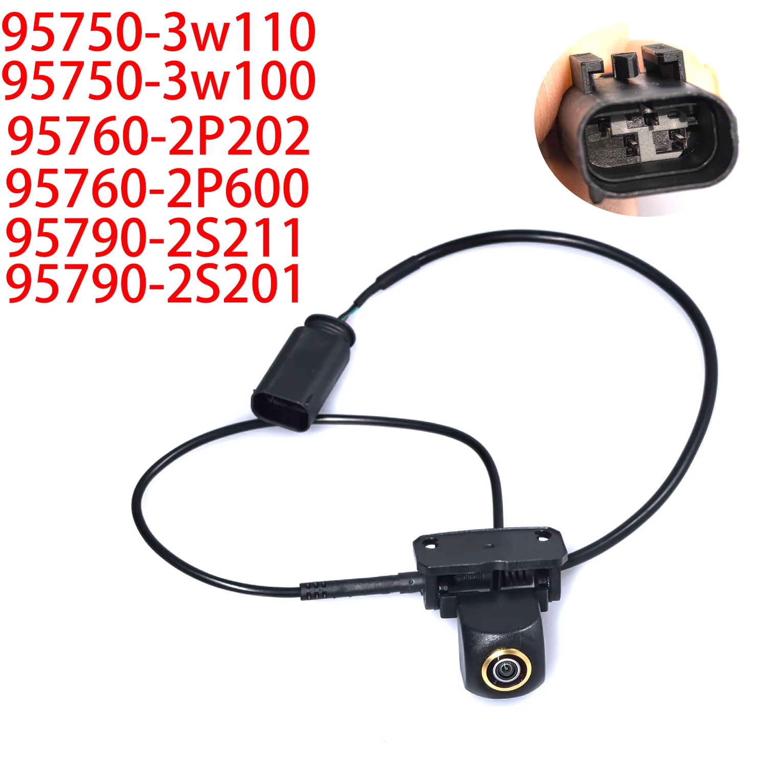 Parking Car Rear View Camera CCD HD Reverse Backup Waterproof 170 Degress for Kia 95750-3w110 3w100 2P202 2P600  2S201 2S211