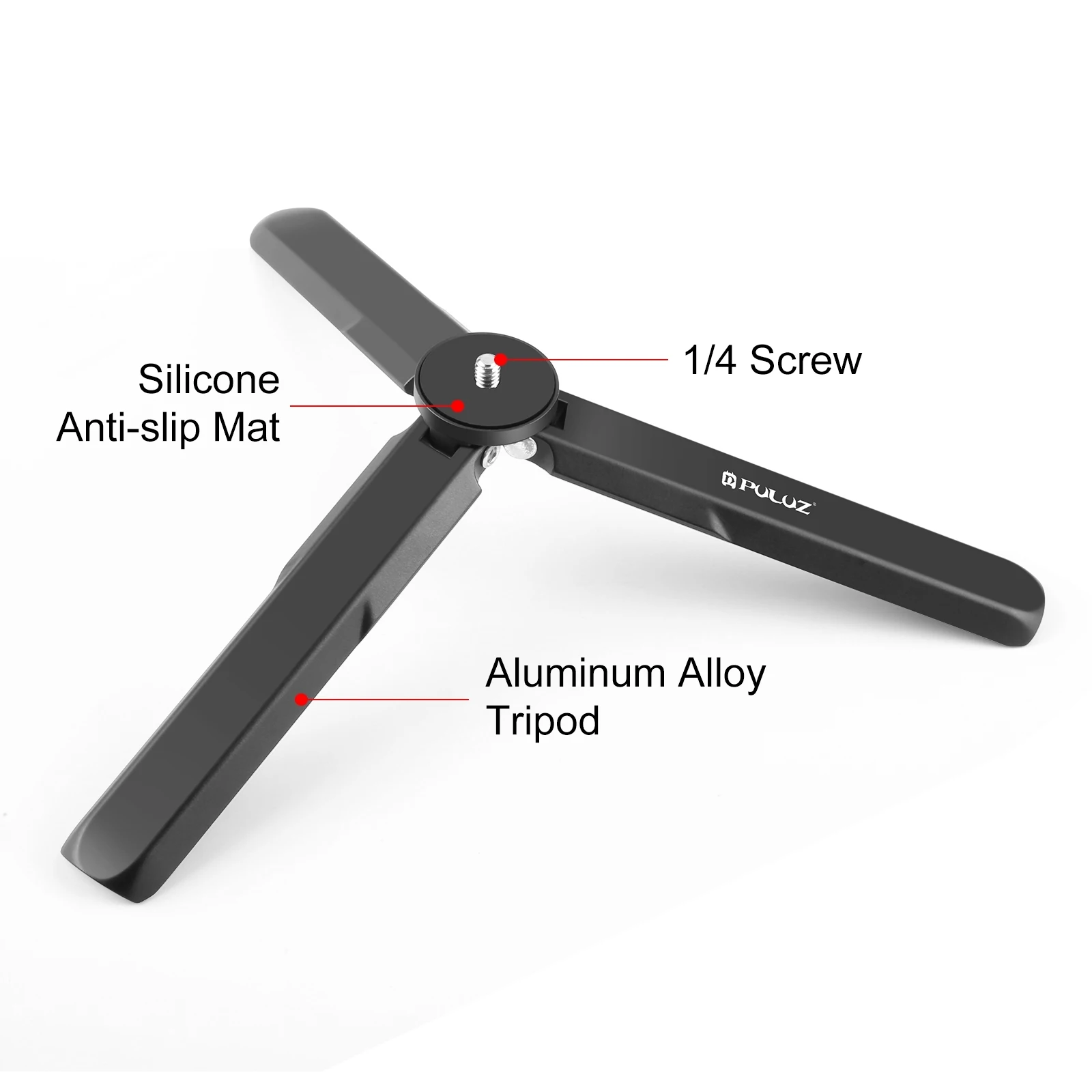 Trípode de metal de aleación de aluminio PULUZ para DJI Osmo Pocket 3 // Insta360 X4