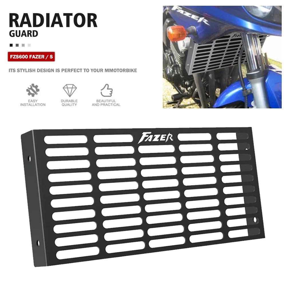 

FZS600 FAZER Motorcycle Radiator Tank Grille Guard Cover Protector For YAMAHA FZS 600 FAZER S 1998 1999 2000 2001 2002 2003 2004