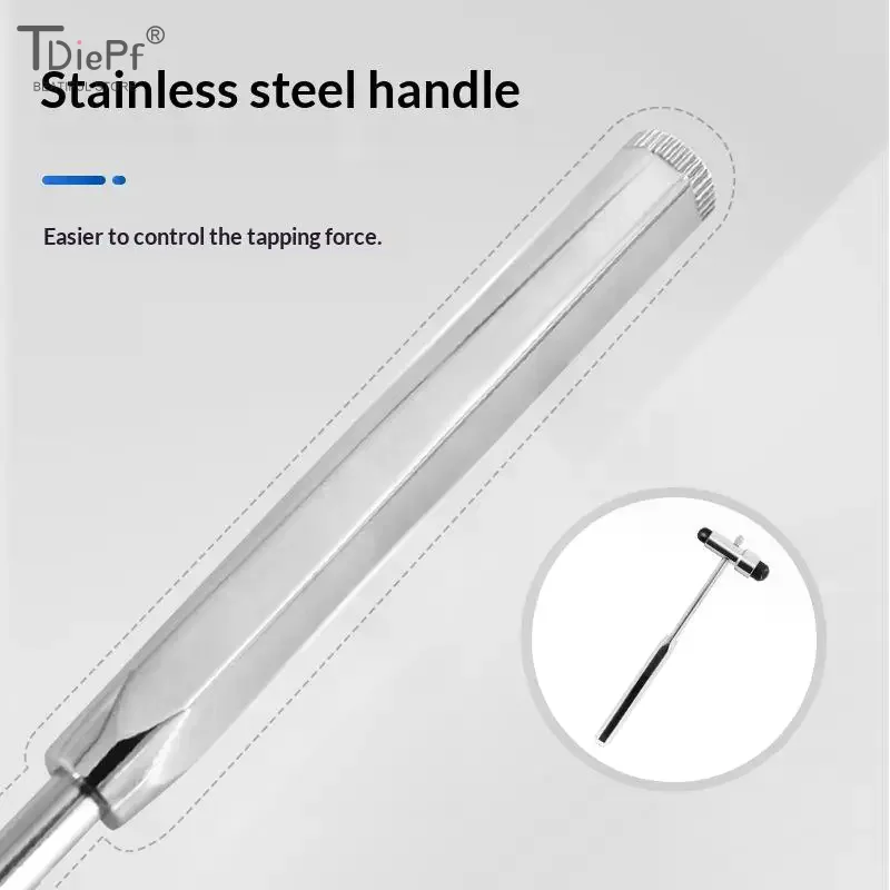 Knocking Hammer T-shaped Steel Reflex Hammer With Soft Non Slip Rubber Heads And Accurate Testing Perfect For Doctors NursesHome