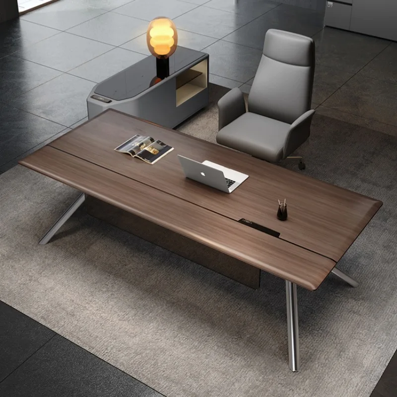 CEO Desk,Boss Table,Small Executive Desk, Minimalist And Modern Design, Exuding A Sense Of Understated Luxury, Suitable For Mana