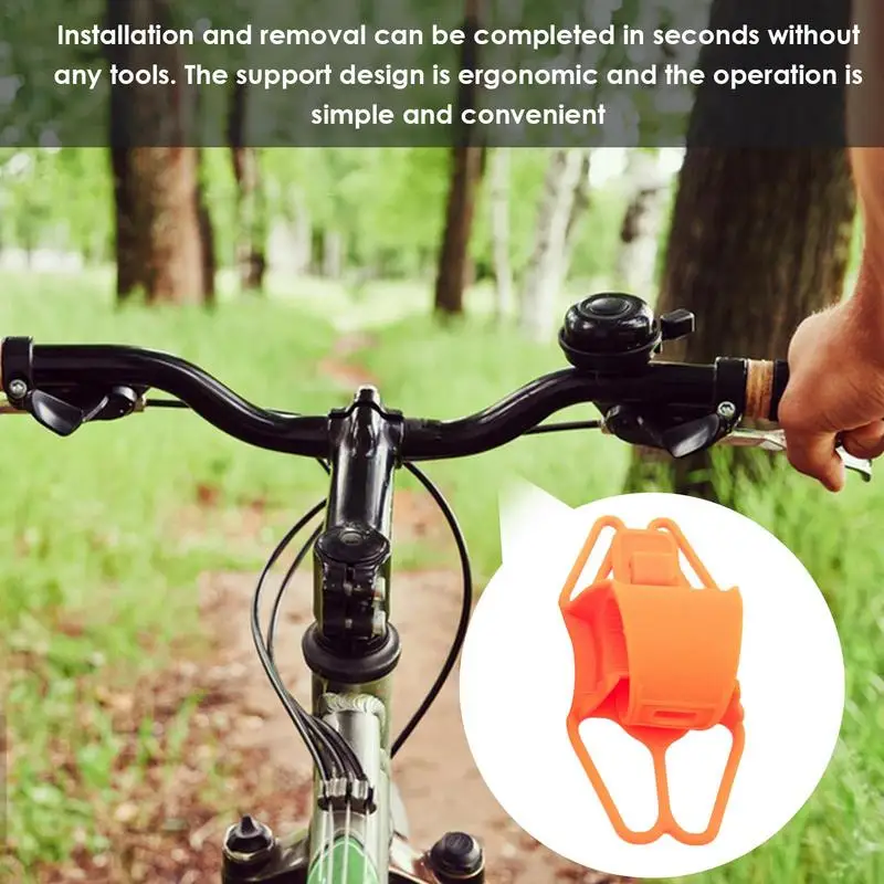 Крепление для велосипедного телефона, съемный держатель для телефона на руль, силиконовый держатель для велосипедного телефона, ремешок, велосипедные аксессуары для горной дороги