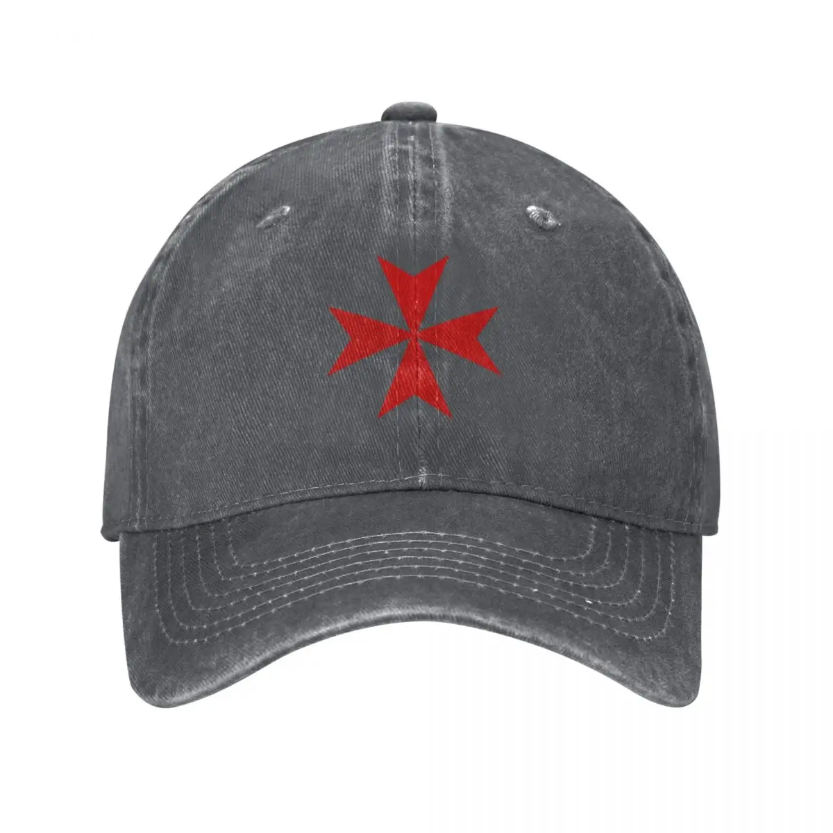 

Templar/Maltese Cross (Red) Baseball Cap dad hat Custom Cap beach hat Streetwear Golf Men Women's