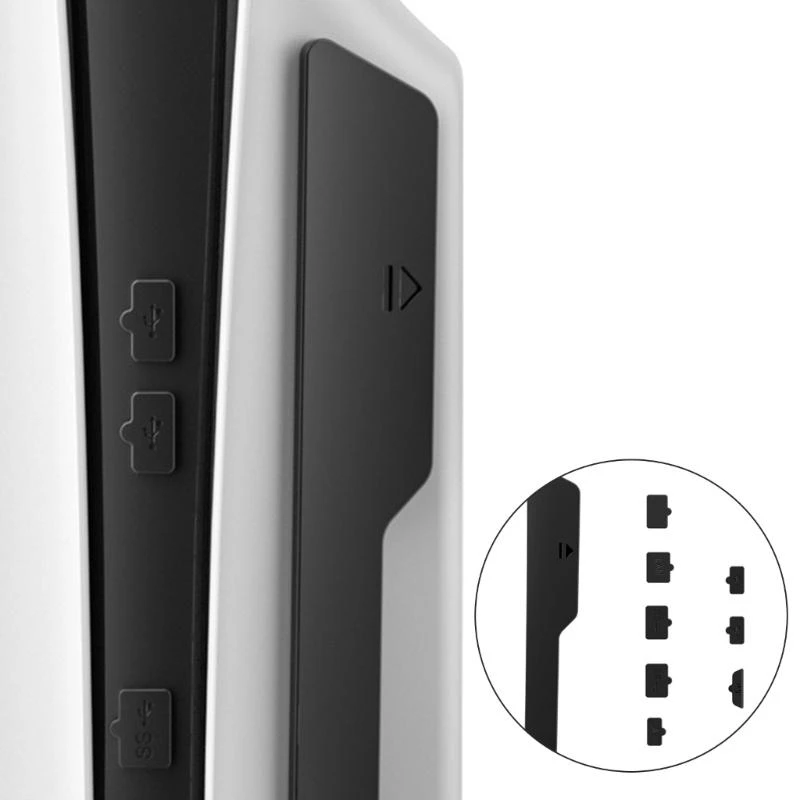 Tapón antipolvo para consola de juegos delgada, Protector de silicona contra el polvo, cubierta antipolvo, tapón a prueba de polvo para evitar el polvo del cabello