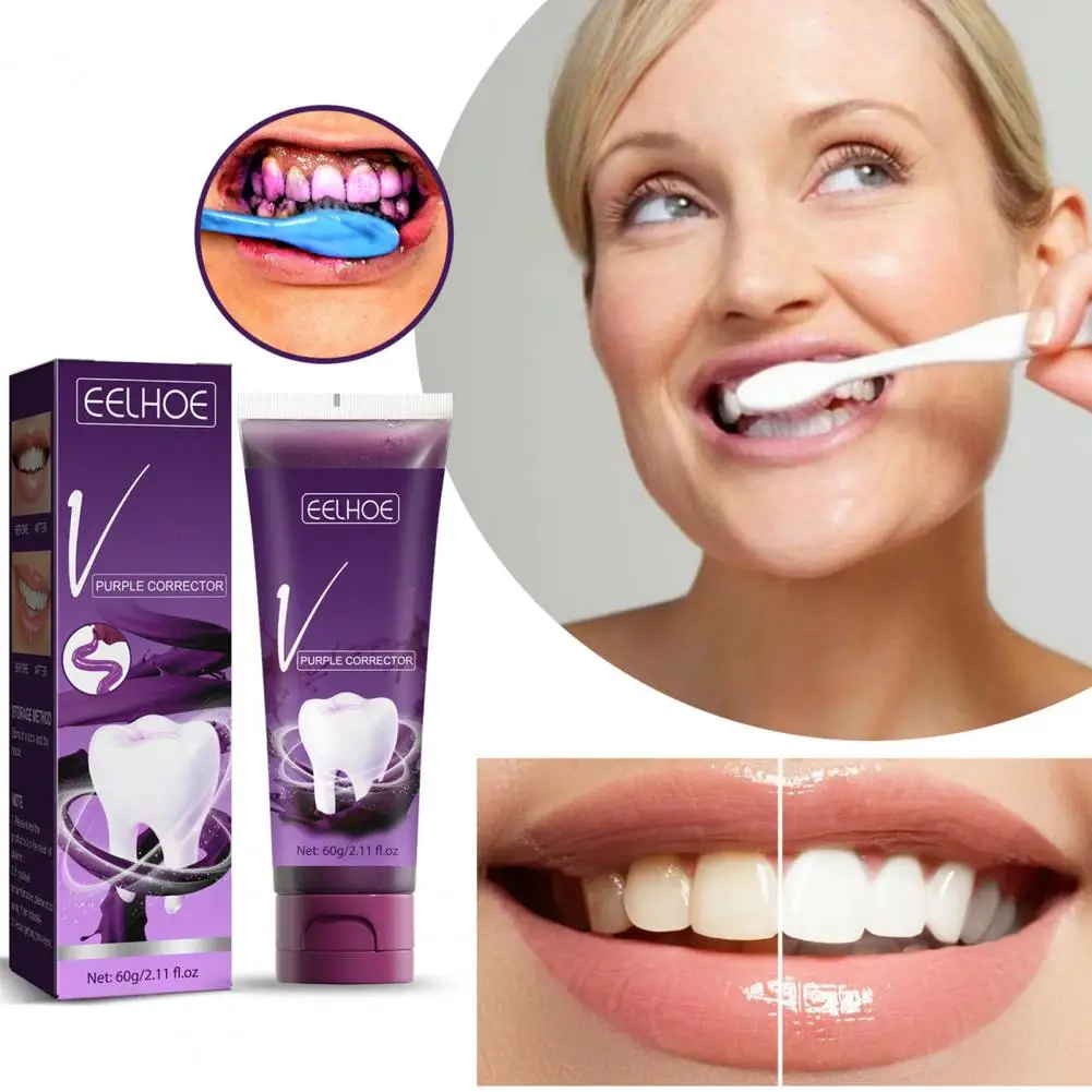 60g Practical Brightening Oral Cleaning-Toothpaste Decompose Pigment Spots Dental Cream Durable for Home