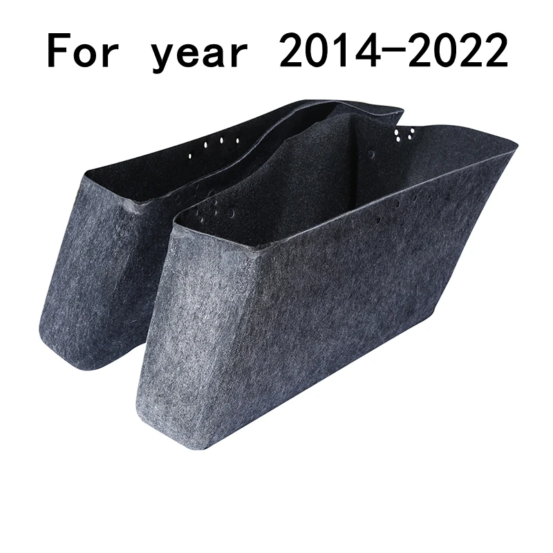 Motorcycle Drop-in Saddlebag Insert Carpet Liner For Harley Touring Road Electra Street Glide 2014-2024 1994-2013