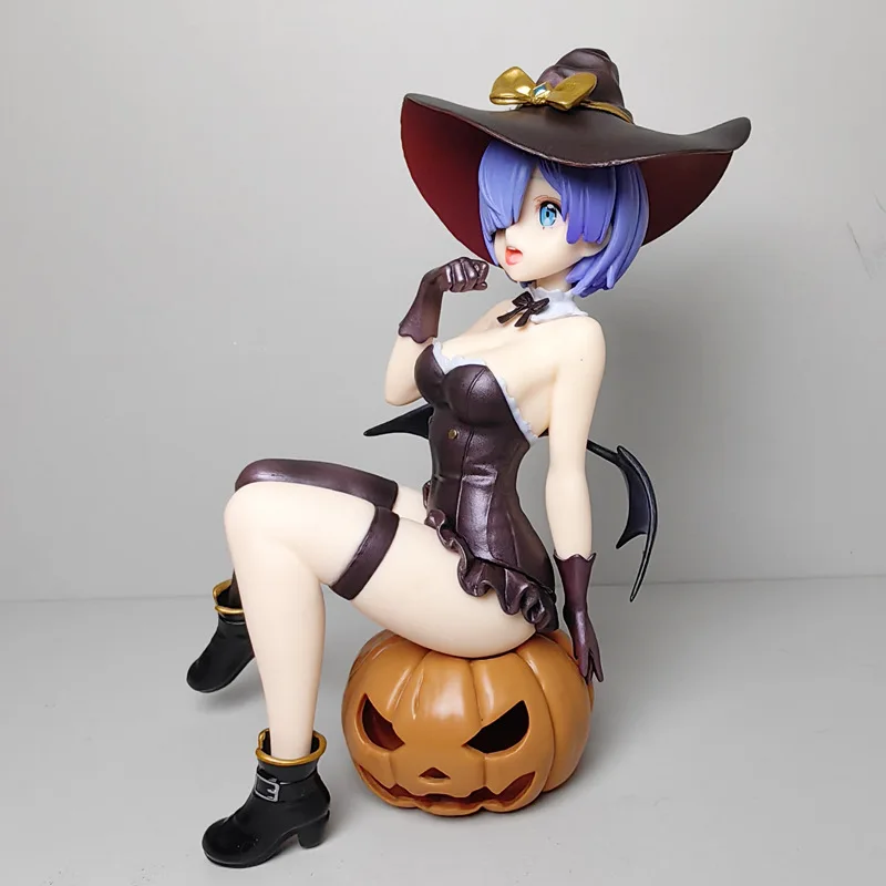 Anime Re:ZERO Starting Life in Another World Rem Figure Gk Model Collection Doll Desk Decora Halloween Gifts