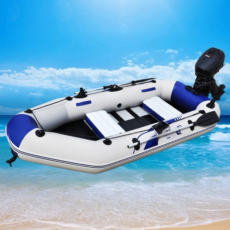 Thickened and firm fishing skin rowing inflatable motor bracket leather rowing raft hanging machine