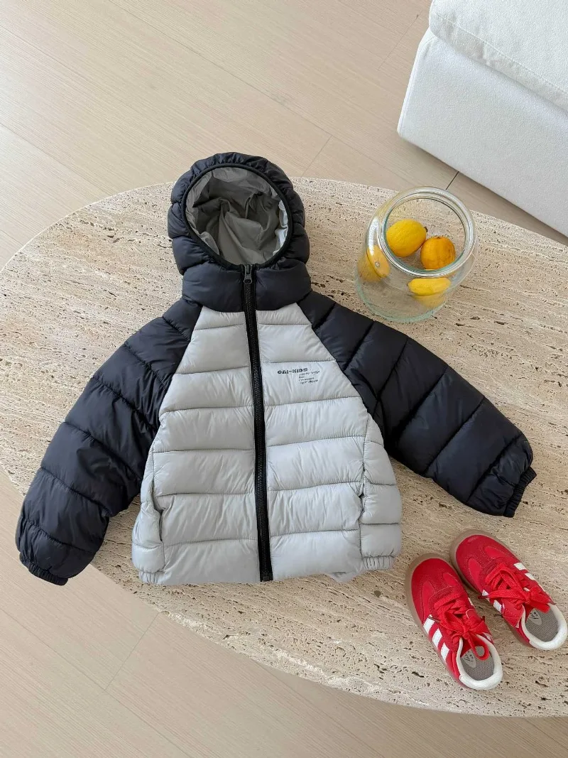 Kinder-Daunenjacke aus verdickter Baumwolle, wasserdicht, koreanische Version, kurzer Outdoor-Mantel für Jungen und Mädchen, bequemes „Bread“-Design – Detail 6