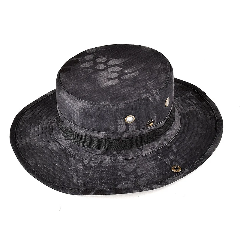 Chapeau de camouflage Boonie Sports de plein air pour hommes, casquette Sun E27, casquettes d'entraînement, voyage, camping, pêche, randonnée, chasse