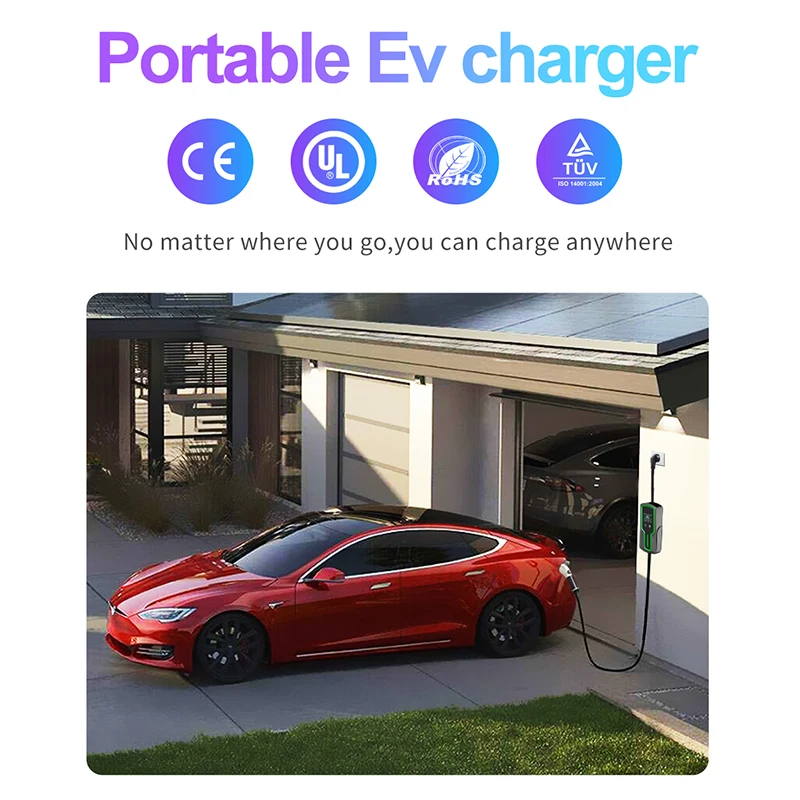 7kw GBT Ev Charger Electric Vehicle Fast Charging Station Evse Portable Ev Charger