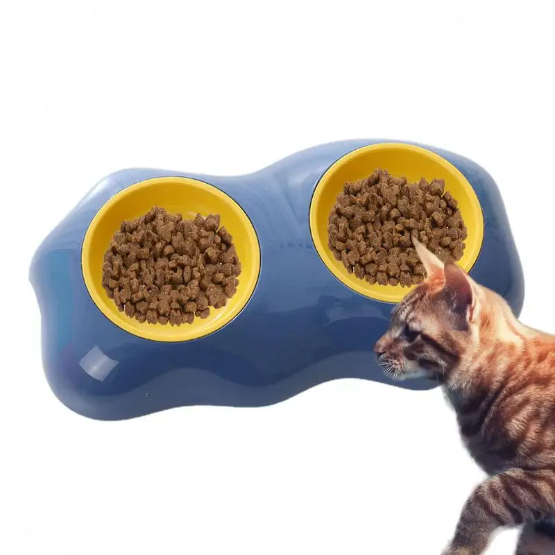 1PCS Cat Lovely Creative Egg-shaped Kitten Puppy Food Feeding Bowls Cats Drinking Feeder Pet Dogs Cats Feeder Pet Accessories