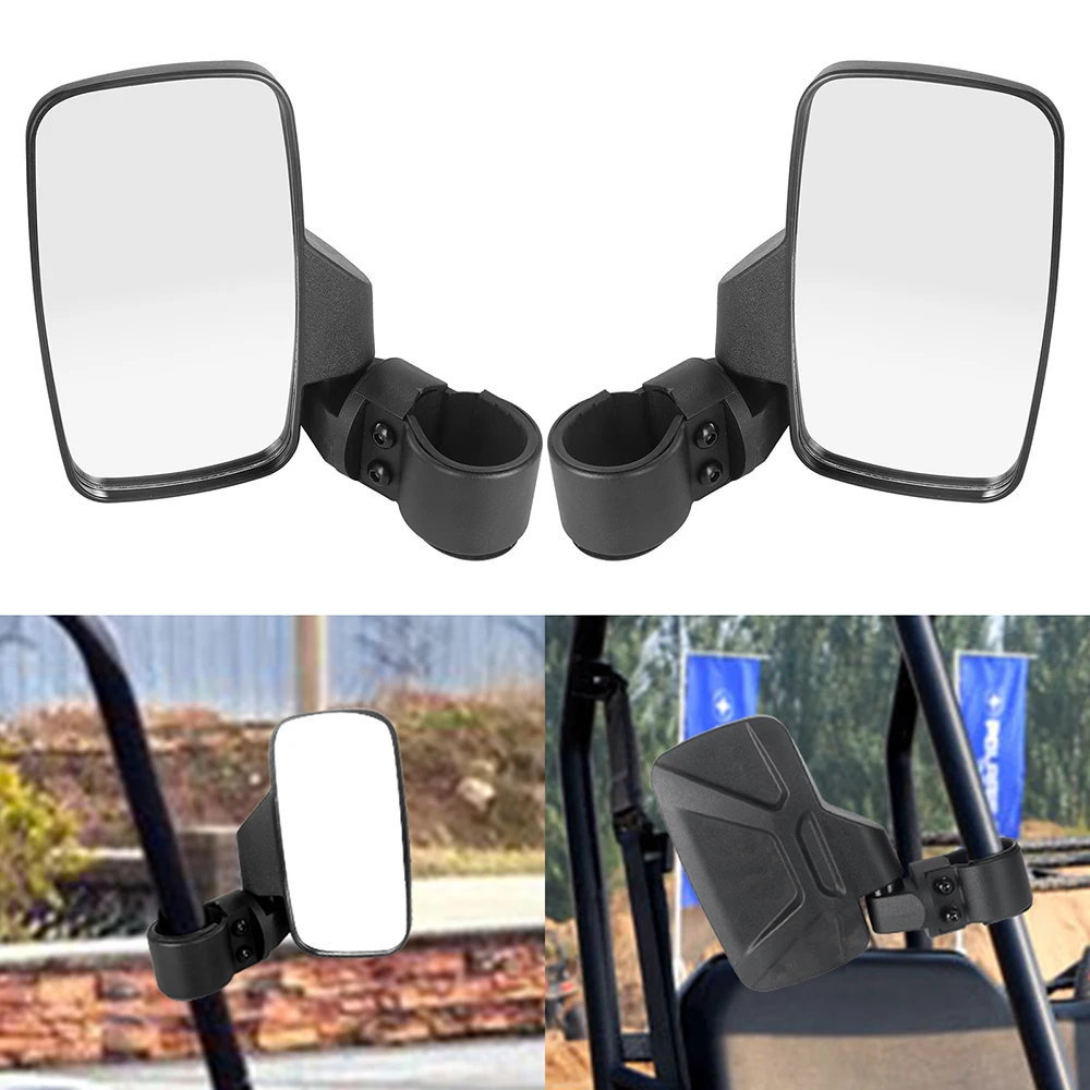 Motorcycle Large Wide Rear View Mirror Beach Buggy UTV Anti-Breakage Light Release Side Mirror for Can Am