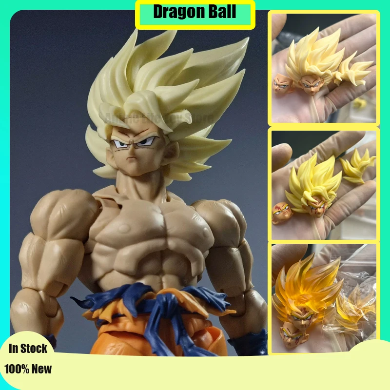 Dragon Ball Heads Accessories Super Saiyan Son Goku 3.0 Accessories Awakening LegendaryAnime Action Figure Model Custom Toy