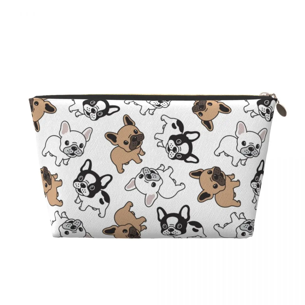 Custom French Bulldog Travel Cosmetic Bag Women Frenchie Dog Lover Toiletry Makeup Organizer Lady Beauty Storage Dopp Kit