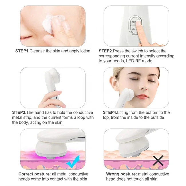 Wrinkle Removal Facial Massage Machine Facial Massage Tools  Eye Mini Facial Massage Equipment 2023 Handset Device Rf Eyes