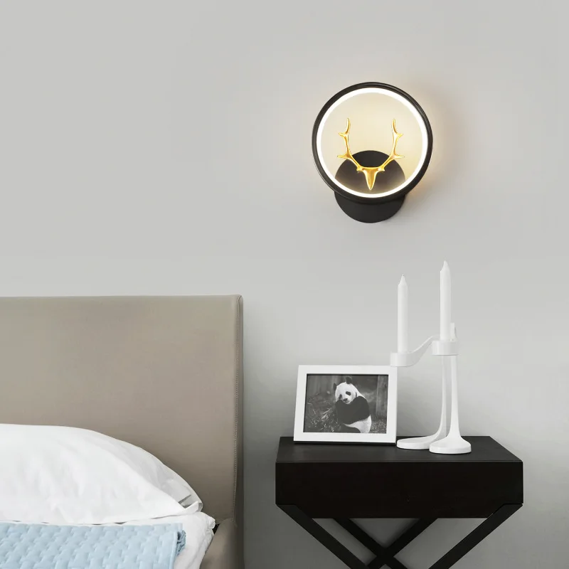 Exquisite indoor study reading LED wall lamp, night corridor entrance lamp, home decoration all copper wall lamp