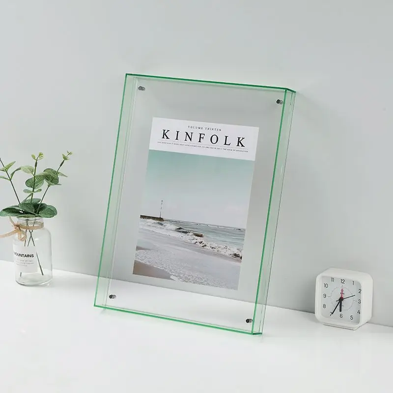 Colorful Laser Acrylic Photo Frame Transparent Ins Style Picture Frame DIY Poster Bedroom Wall Mounted Decoration