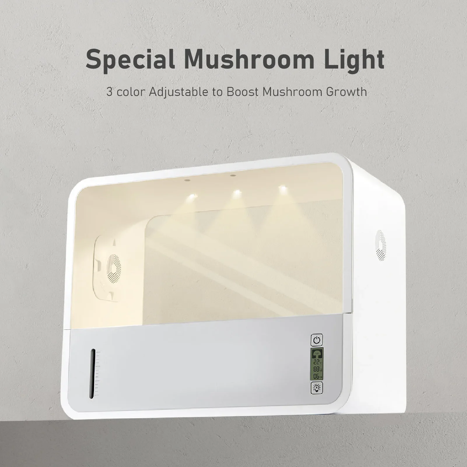 Mushroom Growing Tent Smart Soilless Transparent Viewing Automatic LED Lighting Still Air Mushroom Box Mushroom Planting Tent