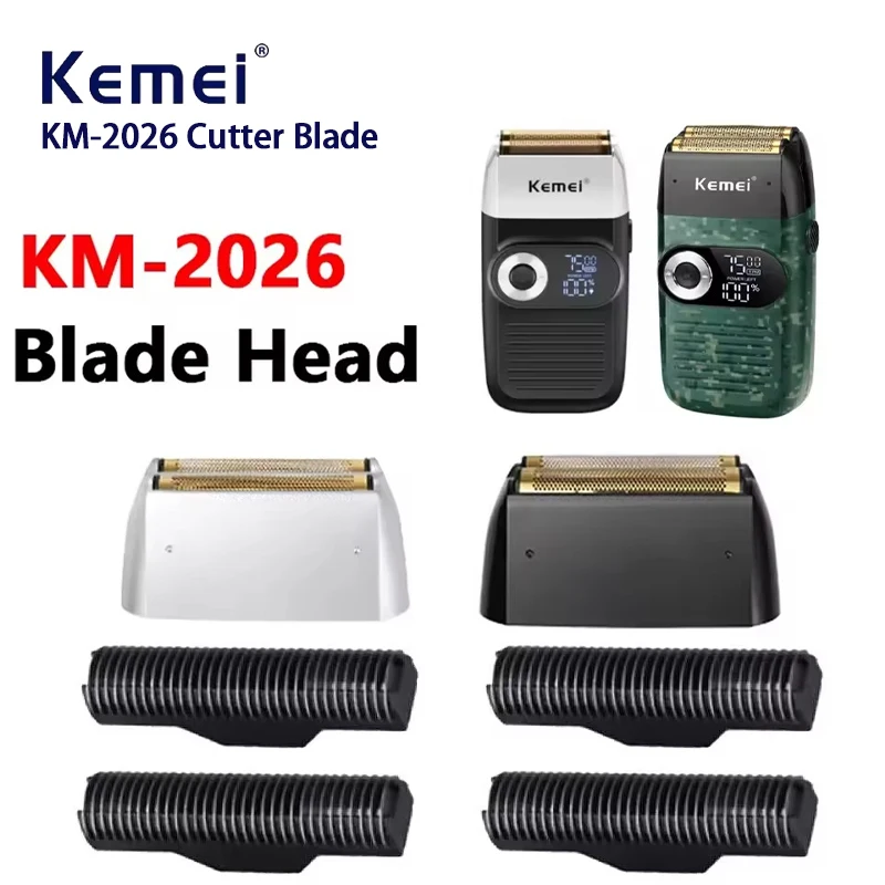 Kemei 2026 Professional Replacement Foil and Cutter Blades Set Suitable For Shaver Original Electric Shavers Blades Cutting Head