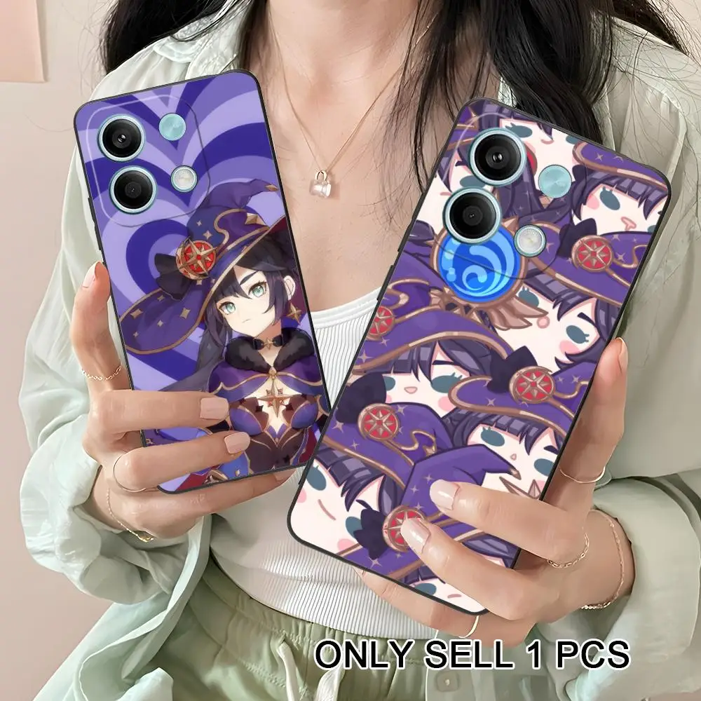 

Game GI Mona Phone Case for Xiaomi Redmi 15 14 13 12 A7 5 3 2 1 C Plus 4G 5G Soft TPU Shockproof Cover