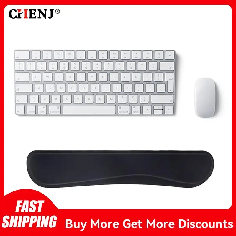 Keyboard Wrist Rest Pad Wrist Rest Mouse Pad Memory Foam Superfine Fibre For PC Computer Gaming Keyboard Raised Platform Hands