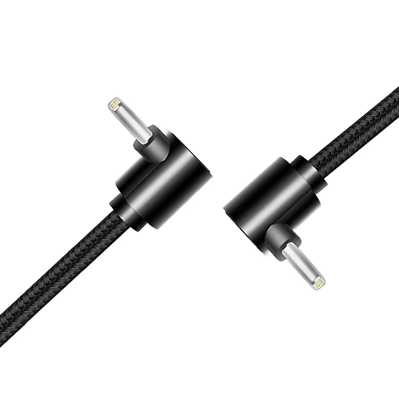 Nylon Braided 90 Degree Elbow USB Type C to USB C PD Cable For Samsung For Tesla 60W Fast Charger Cord USB-C Cable