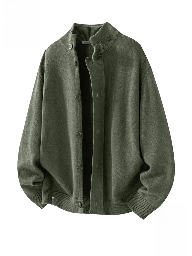 

Теплый вязаный кардиган Paul Frank из чистого хлопка, свободного кроя, с воротником, на пуговицах, с длинными рукавами, осенняя новинка