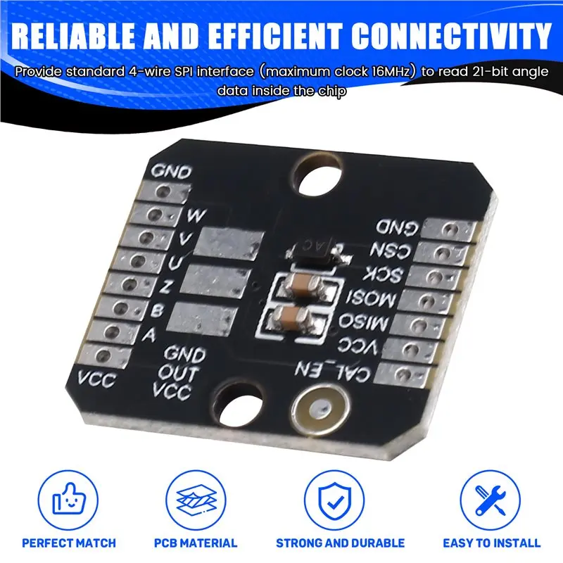 [NEW A09R!】 MT6835 Magnetic Encoder Module 21BIT SPI/PWM Interface Brushless Motor Sensor Replaces AS5048