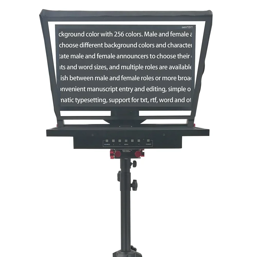 TYST 21inch built in computer broadcasting announcer embedded autocue teleprompter with wireless remote