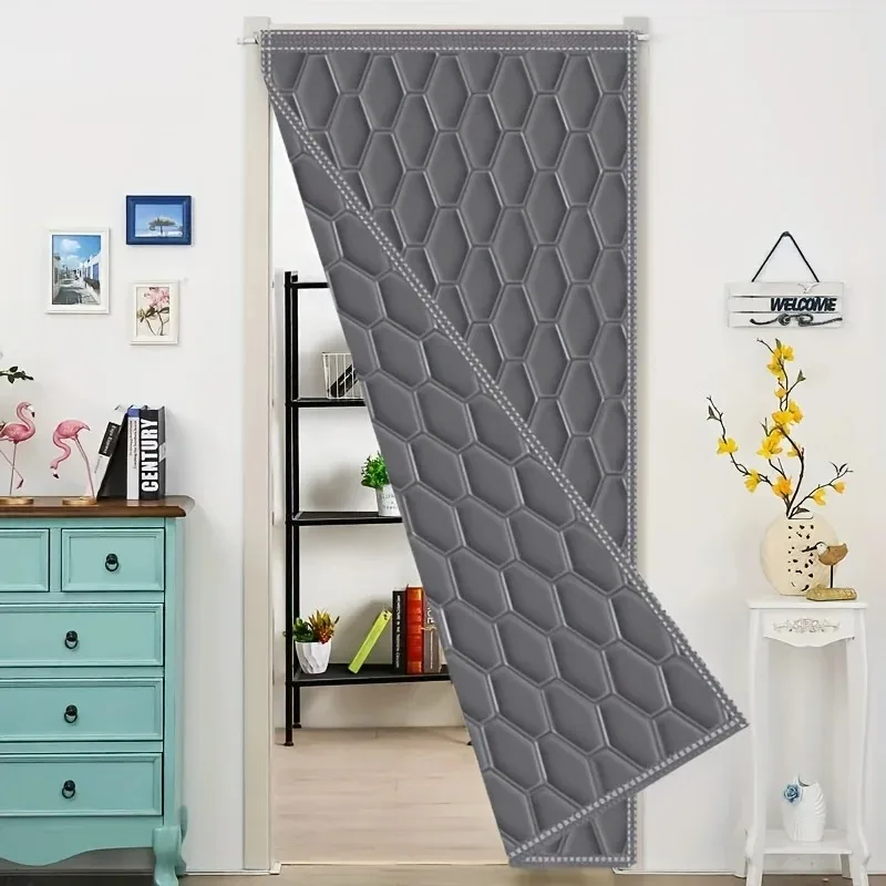 Winter Household Door Curtains Provide Sound Insulation and Warmth, Offering Privacy and Thermal Insulation for The Home