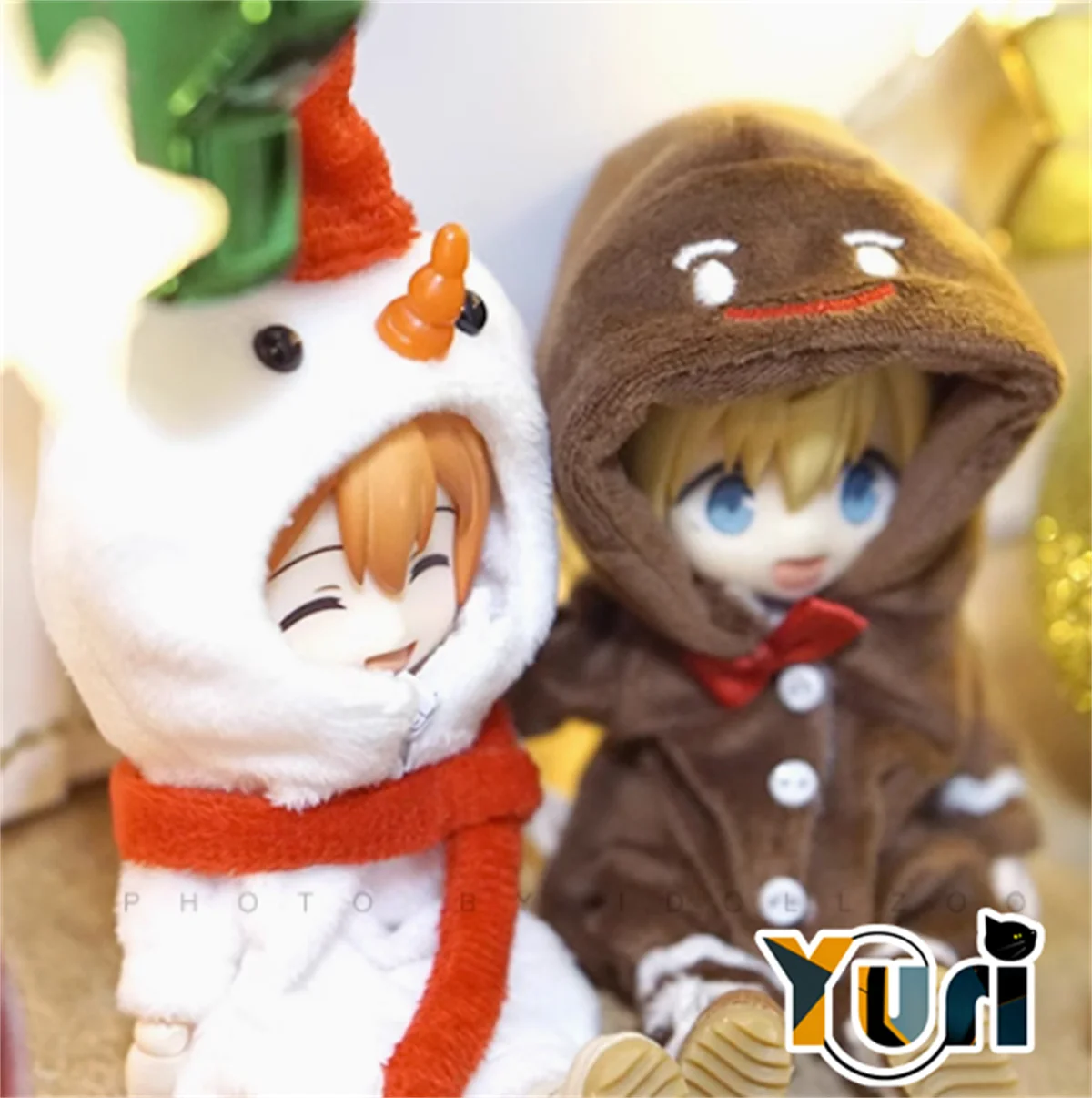 Yuri Christmas series Snow man Cookies home and outdoor clothing for OB11 1/12 BJD Clothes Clothing Game Cosplay Cute Props C