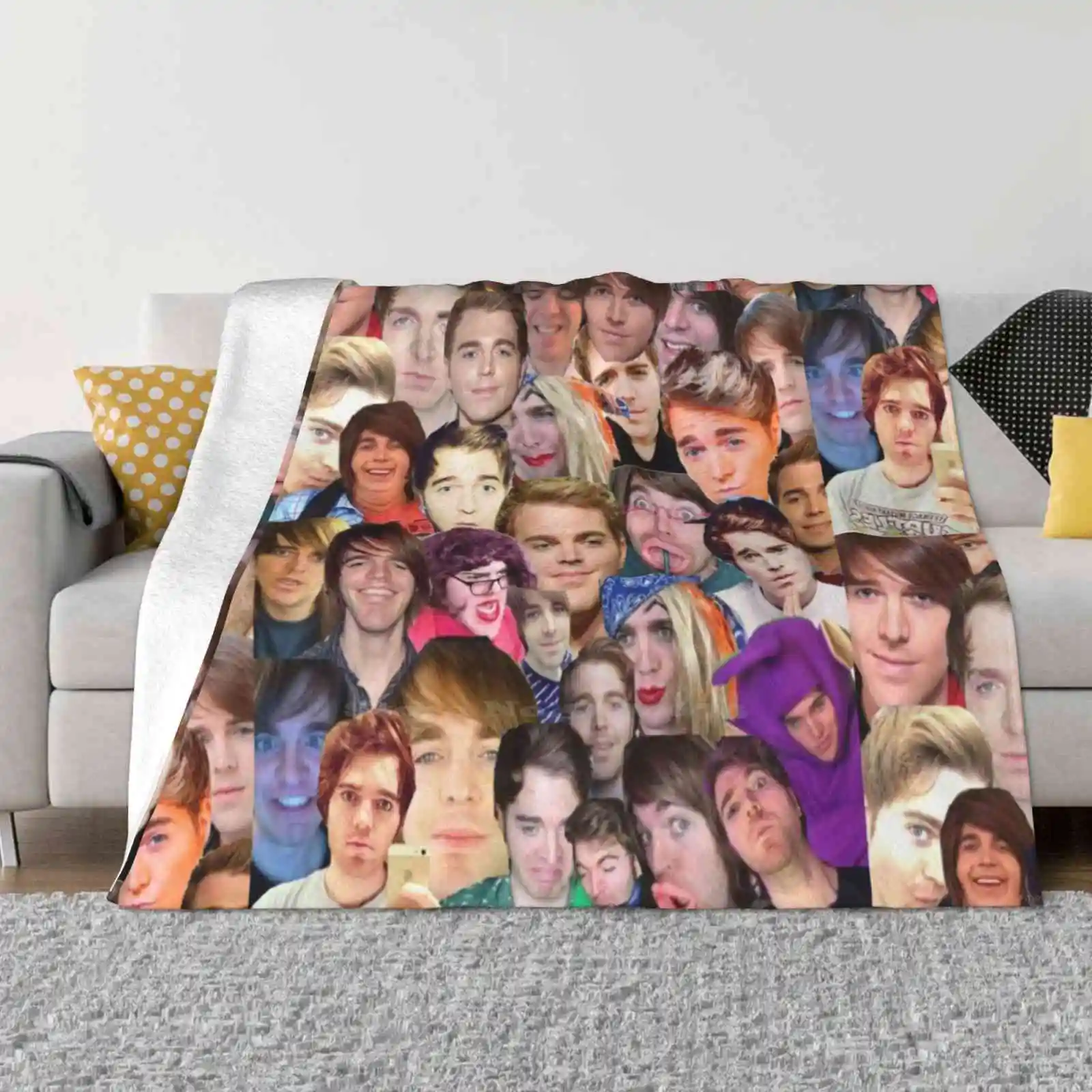 Shane Dawson Collage Blanket Soft Warm Travel Portable Blanket Shane Dawson Collage Memes Shanedawsontv Videos