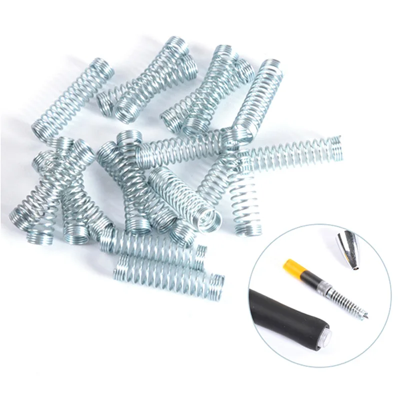 10-50pcs OD 4/4.3/4.5mm Ballpoint Pen Spring Small Elongated Compression Spring Galvanized Wire Diameter 0.4mm Length 18-30mm