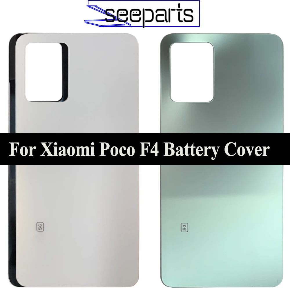 

New Cover For Xiaomi Poco F4 Battery Cover Back Panel Rear Housing Case Poco F4 22021211RG 22021211RI Battery Cover