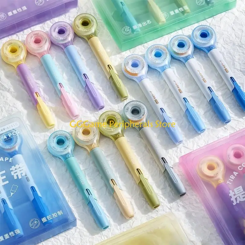 U55B 4Pcs 5mm Correction Tape Roller Pen Correction Tape for Writing