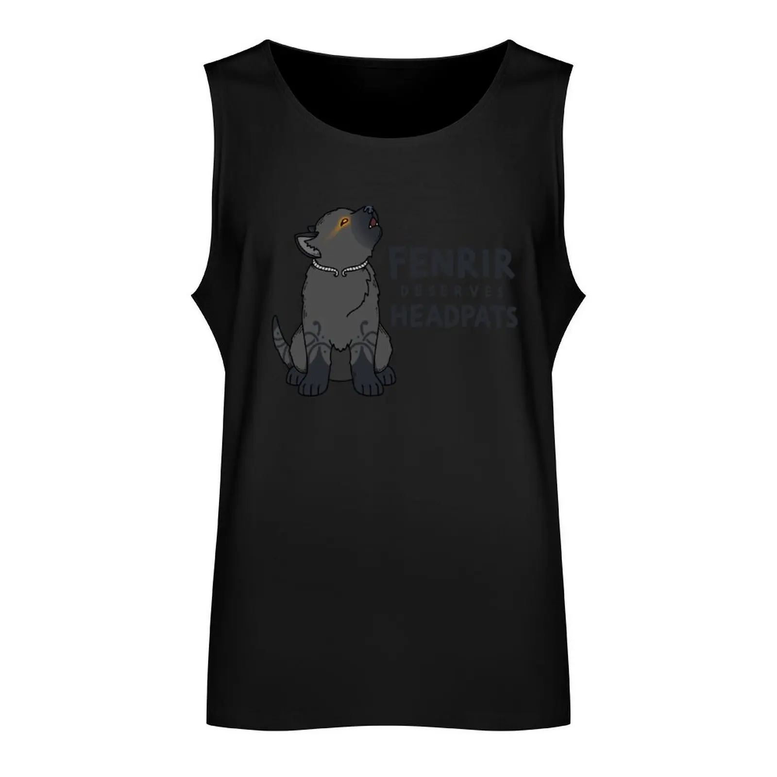 Fenrir Deserves Headpats (Pupper) Tank Top sleeveless shirt man Top summer