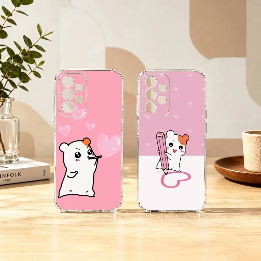 Cute Cartoon O-Oruchubans E-Ebichus  Phone Case For Samsung S25,S24,S21,S22,S23,S30,Ultra,S20,Plus,Fe Transparent Cover