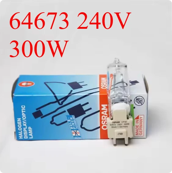 

Original OSRAM 64673 240V300W CP/81 GY9.5 Halogen Lamp Special Single Ended Tungsten Halogen Bulb