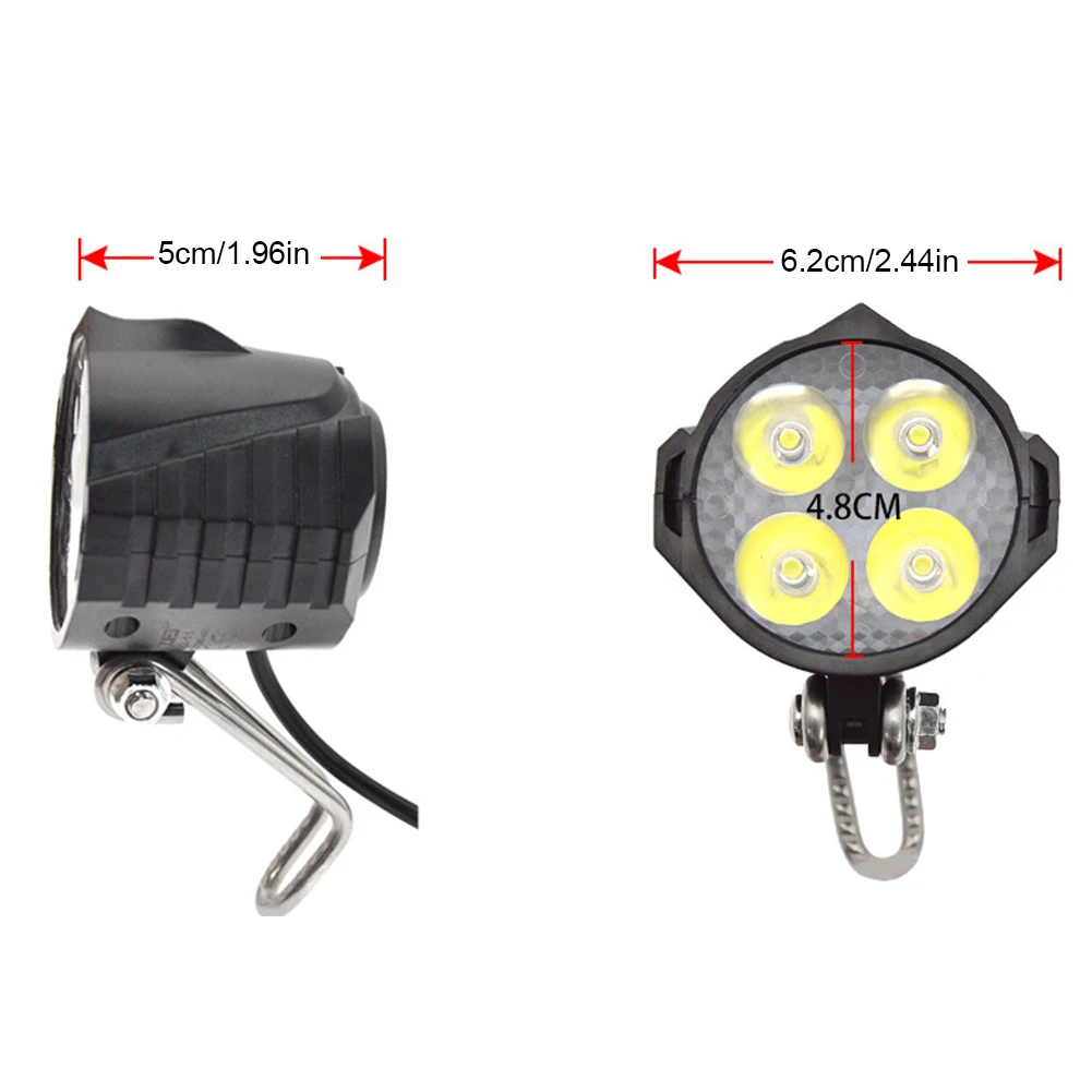 E-Bike Front Brake Rear Light Set 24V 48V Bicycle Rack Lamp Turn Tail Light with Horn Headlight Switch 36V 48V Easy Installation