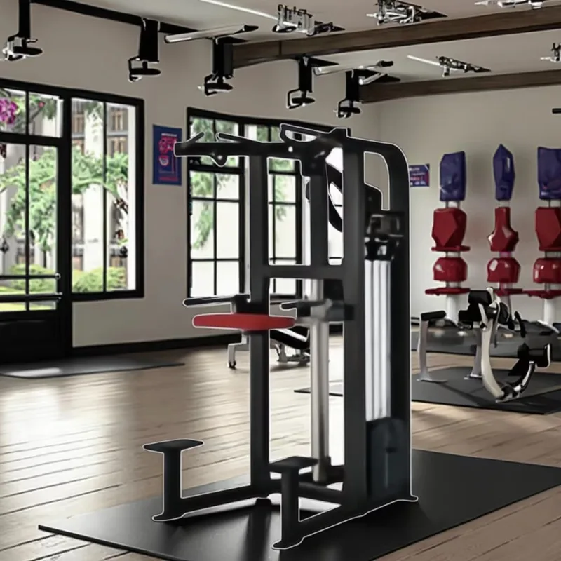 Gym Fitness Equipment Fitness Function Power-assisted Pull-up Assisted Chin up Kneeling Type Dip/ Chin Assist Machine view 3