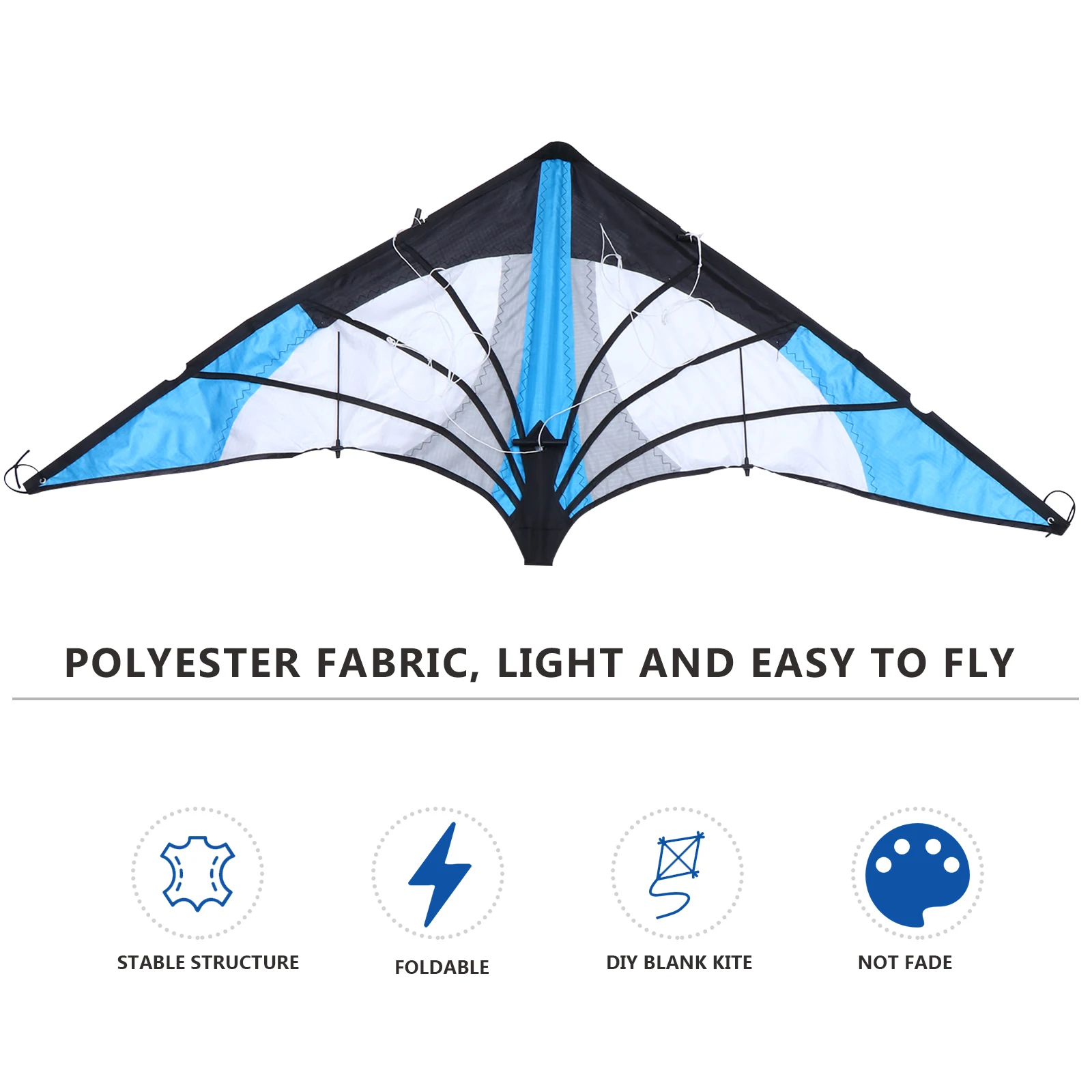 Vliegervormige dubbele dubbele lijn vlieger buiten kleurrijk strand leuk activiteitscadeau